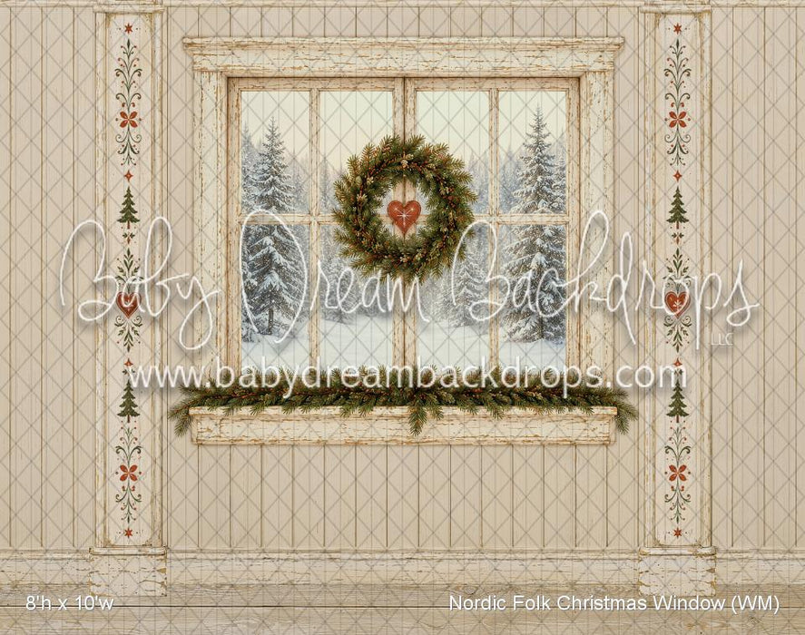 Nordic Folk Christmas Window (WM)
