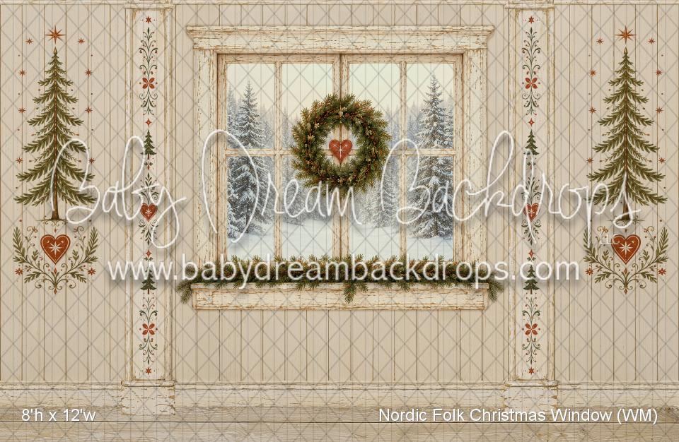 Nordic Folk Christmas Window (WM)