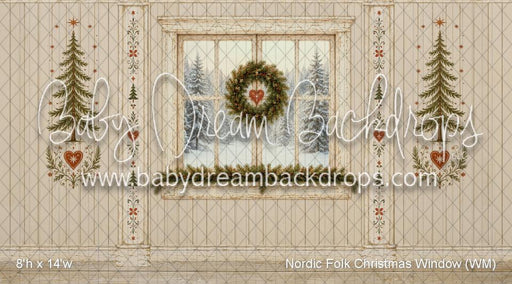 Nordic Folk Christmas Window (WM)