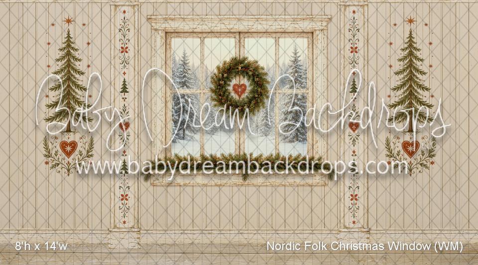 Nordic Folk Christmas Window (WM)