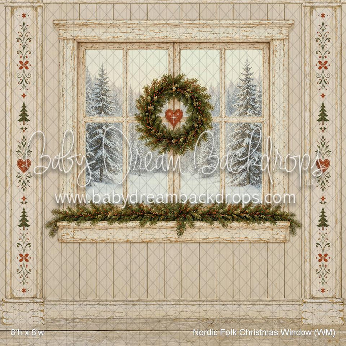 Nordic Folk Christmas Window (WM)