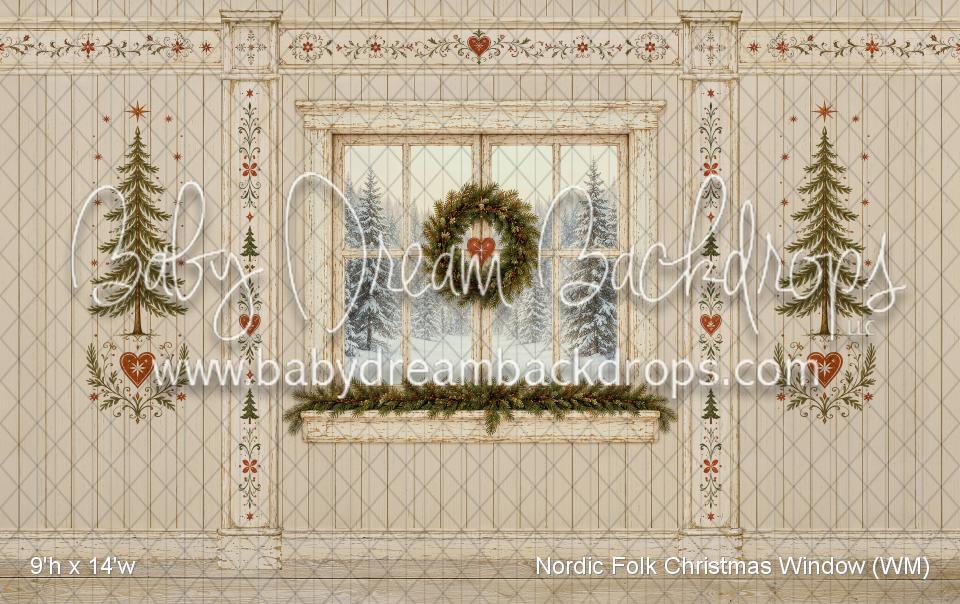 Nordic Folk Christmas Window (WM)