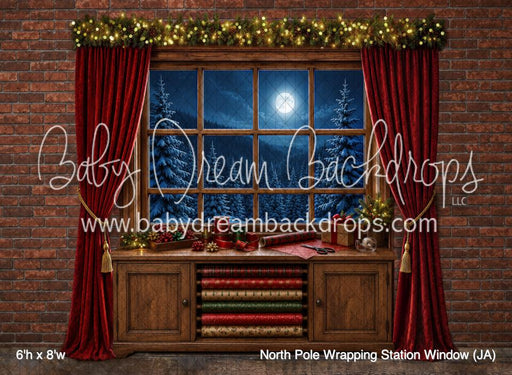 North Pole Wrapping Station Window (JA)