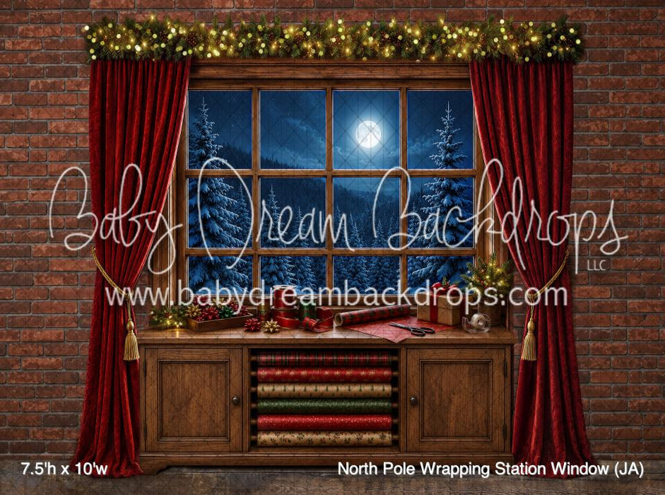 North Pole Wrapping Station Window (JA)