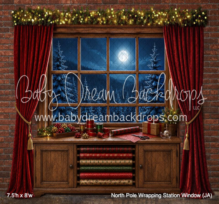 North Pole Wrapping Station Window (JA)