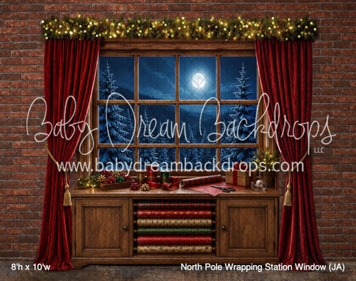 North Pole Wrapping Station Window (JA)