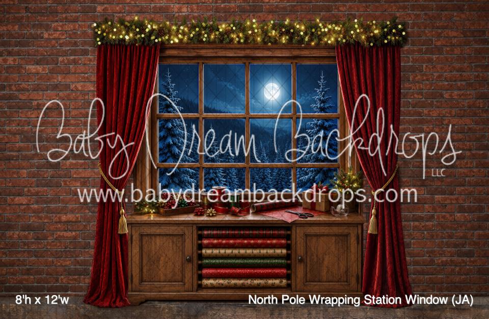 North Pole Wrapping Station Window (JA)