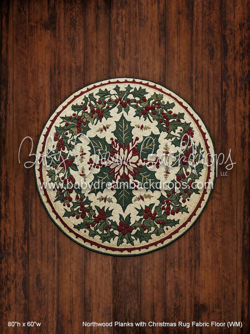 Northwood Planks with Christmas Rug Fabric Floor (WM)
