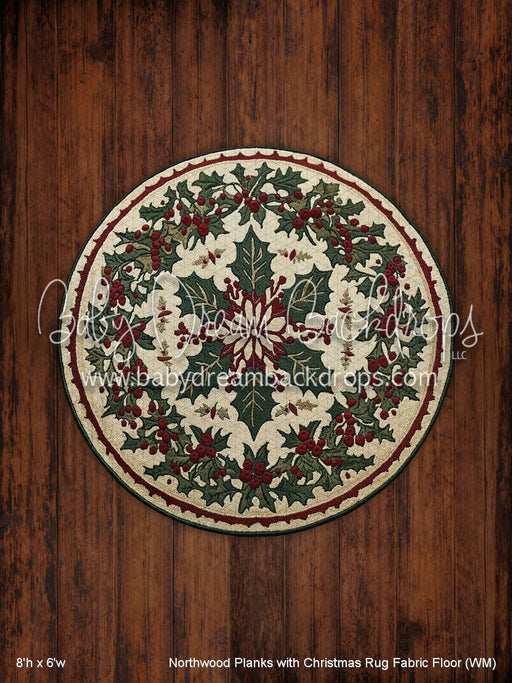 Northwood Planks with Christmas Rug Fabric Floor (WM)