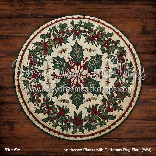 Northwood Planks with Christmas Rug Floor (WM)