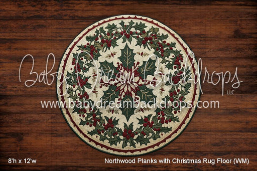 Northwood Planks with Christmas Rug Fabric Floor (WM)