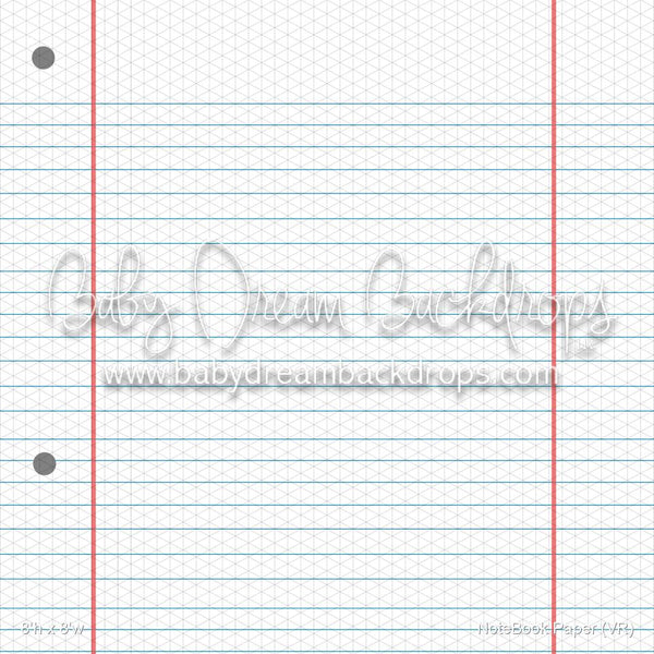 X Drop NoteBook Paper (VR)