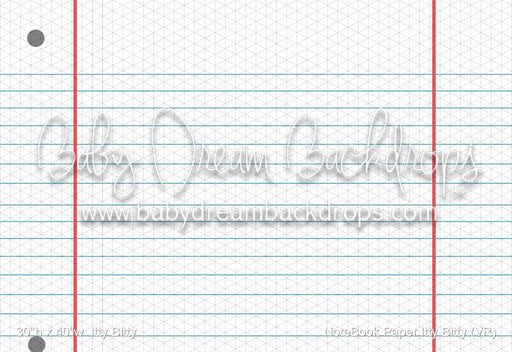 NoteBook Paper Itty Bitty (VR)