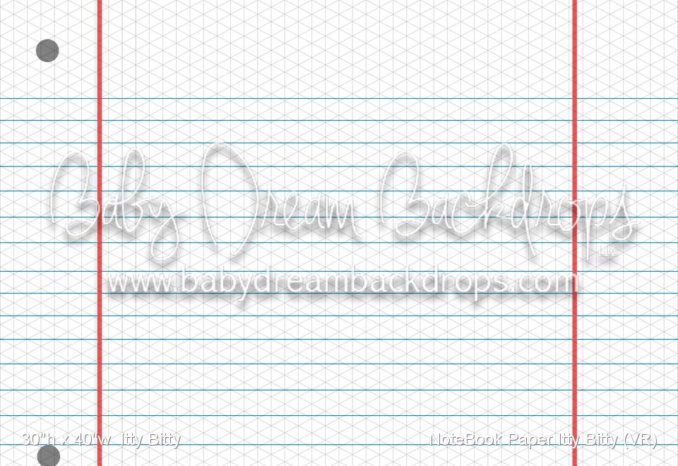 NoteBook Paper Itty Bitty (VR)