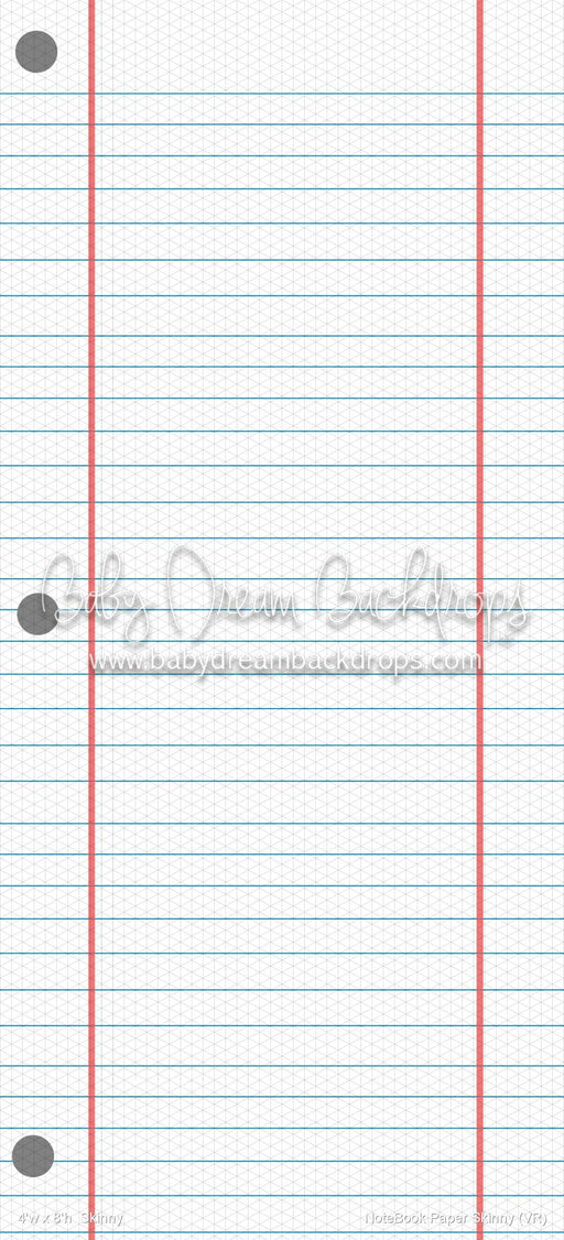 NoteBook Paper Skinny (VR)