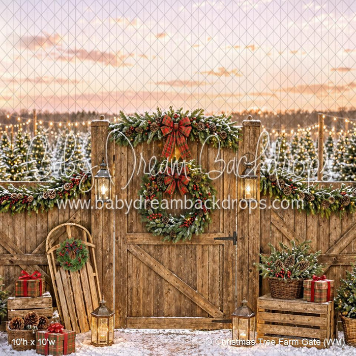 O Christmas Tree Farm Gate (WM)