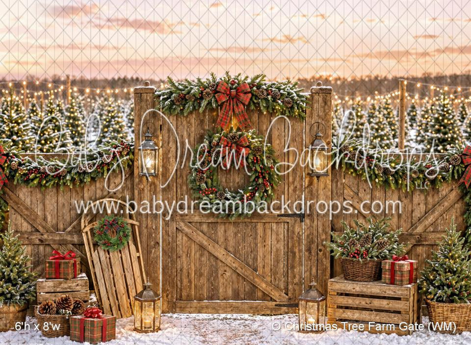 O Christmas Tree Farm Gate (WM)
