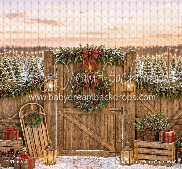 O Christmas Tree Farm Gate (WM)