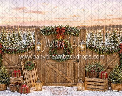 O Christmas Tree Farm Gate (WM)