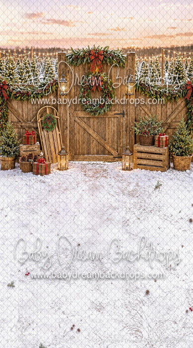 O Christmas Tree Farm Gate Sweep (WM)