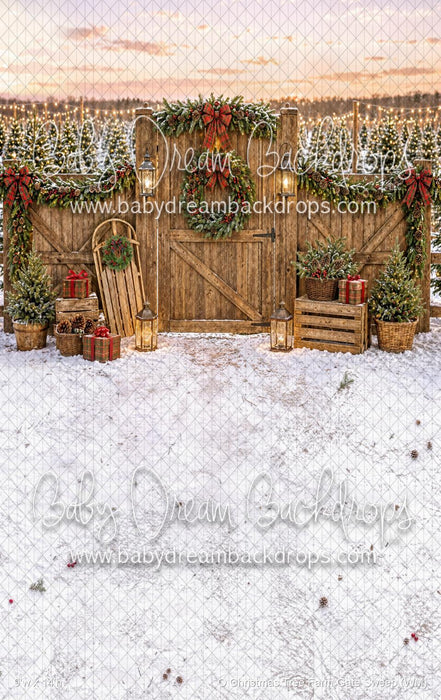 O Christmas Tree Farm Gate Sweep (WM)