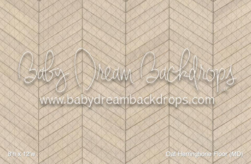 Oat Herringbone Fabric Floor (MD)