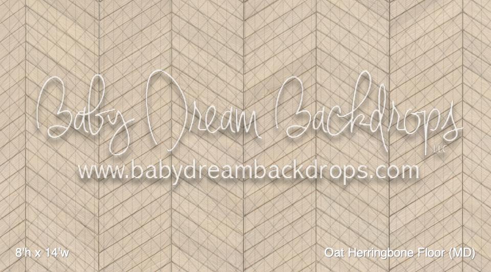 Oat Herringbone Fabric Floor (MD)