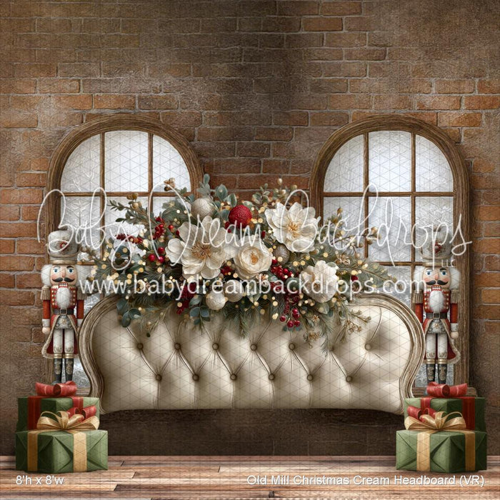 Old Mill Christmas Cream Headboard (VR)