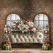 Old Mill Christmas Cream Headboard (VR)