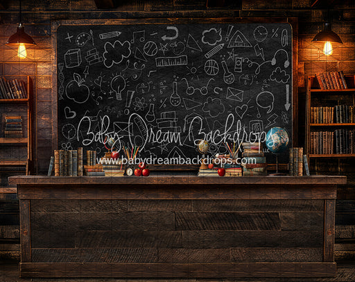 Old School Desk (Doodles) (JA)