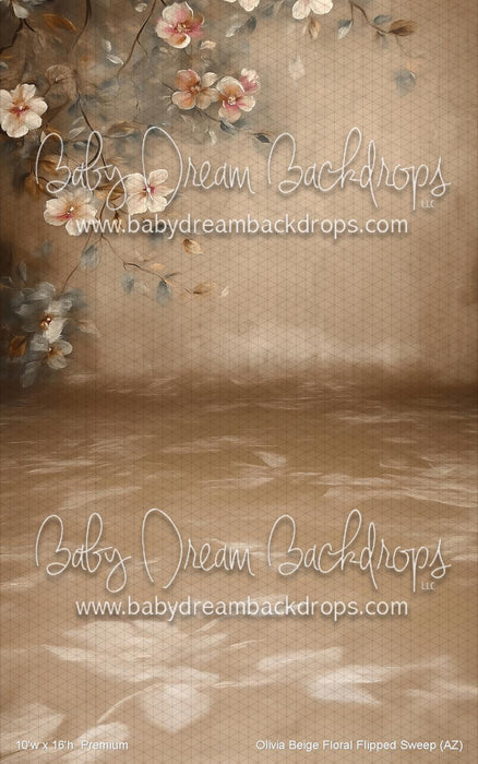 Olivia Beige Floral Flipped Sweep (AZ)