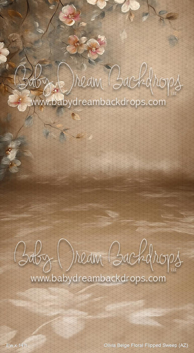 Olivia Beige Floral Flipped Sweep (AZ)