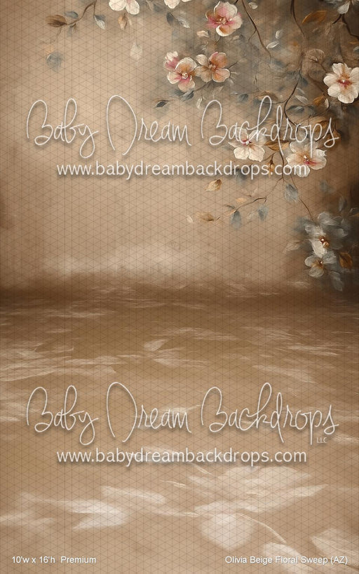 Olivia Beige Floral Sweep (AZ)