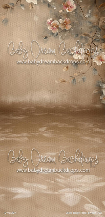Olivia Beige Floral Sweep (AZ)