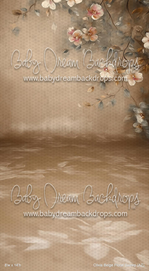 Olivia Beige Floral Sweep (AZ)