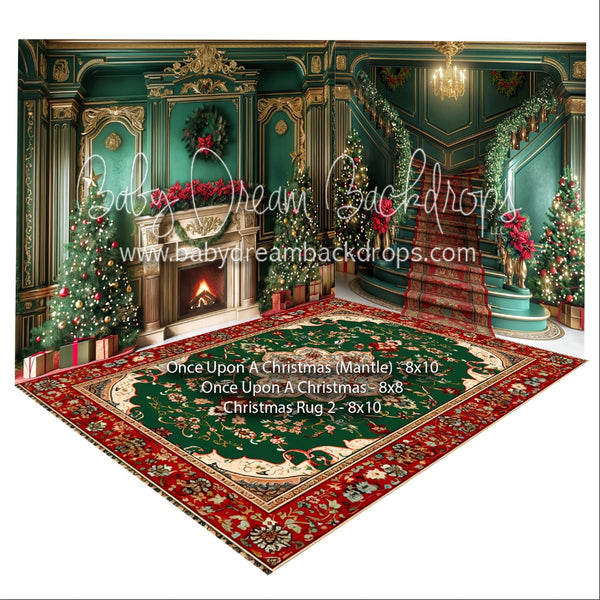 Fabric Room Once Upon A Christmas (Mantle) + Once Upon A Christmas + Christmas Rug 2