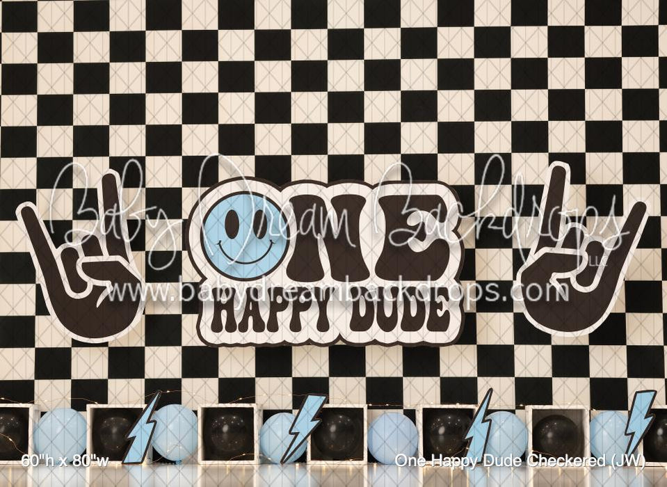 One Happy Dude Checkered (JW)