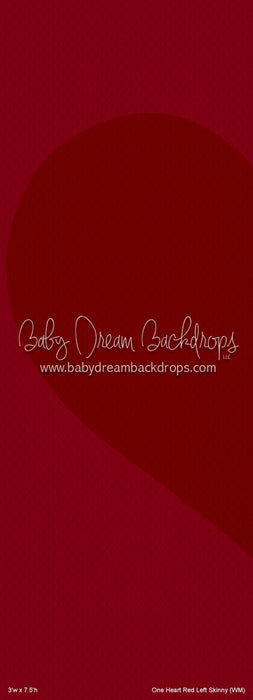 One Heart Red Left Skinny (WM)