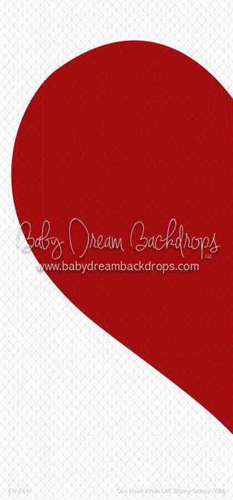 One Heart White Left Skinny Skinny (WM)