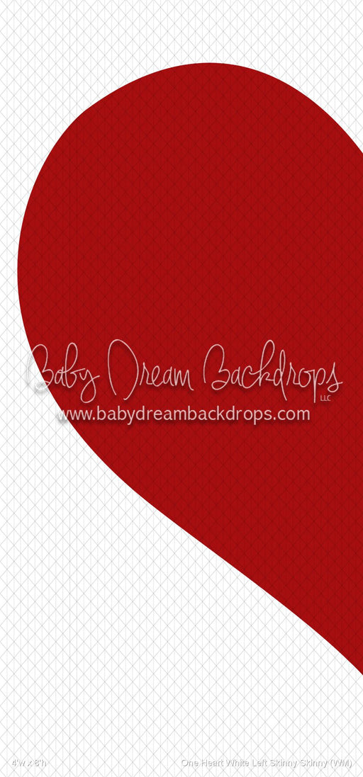 One Heart White Left Skinny Skinny (WM)