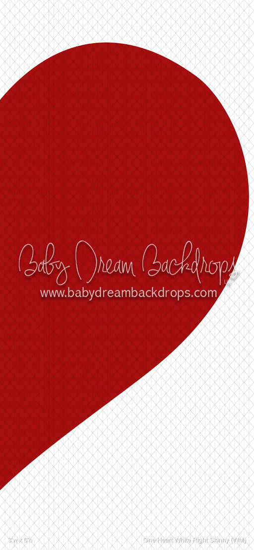 One Heart White Right Skinny (WM)