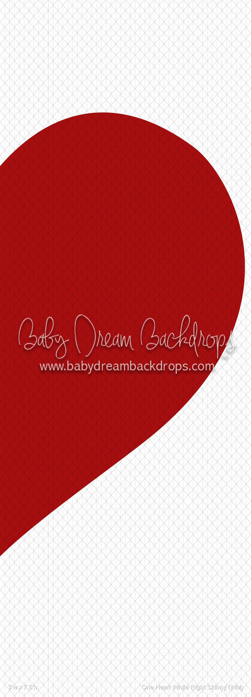 One Heart White Right Skinny (WM)