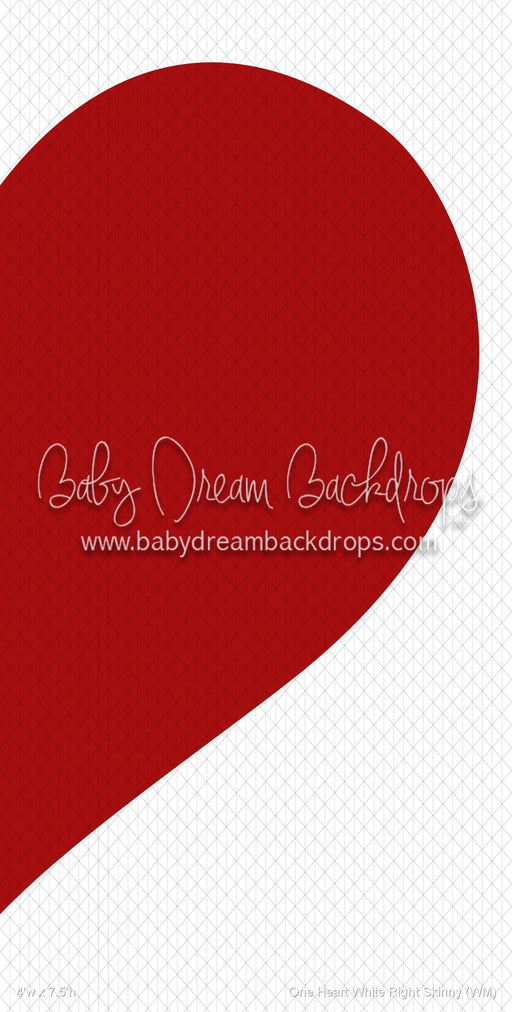 One Heart White Right Skinny (WM)