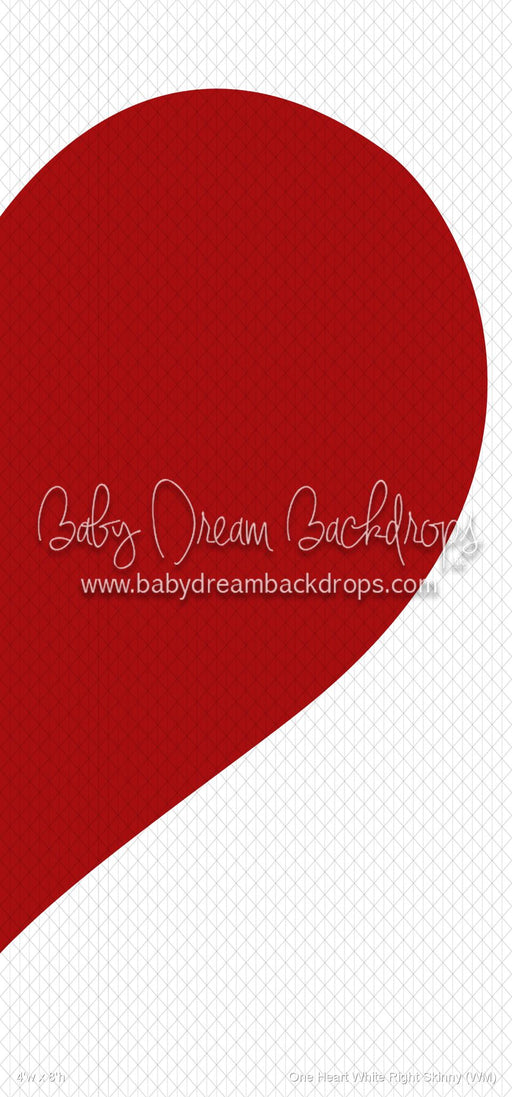 One Heart White Right Skinny (WM)