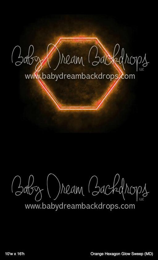 Orange Hexagon Glow Sweep (MD)