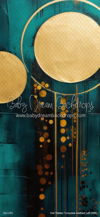 Ore Tibetan Turquoise Abstract Left (WM)