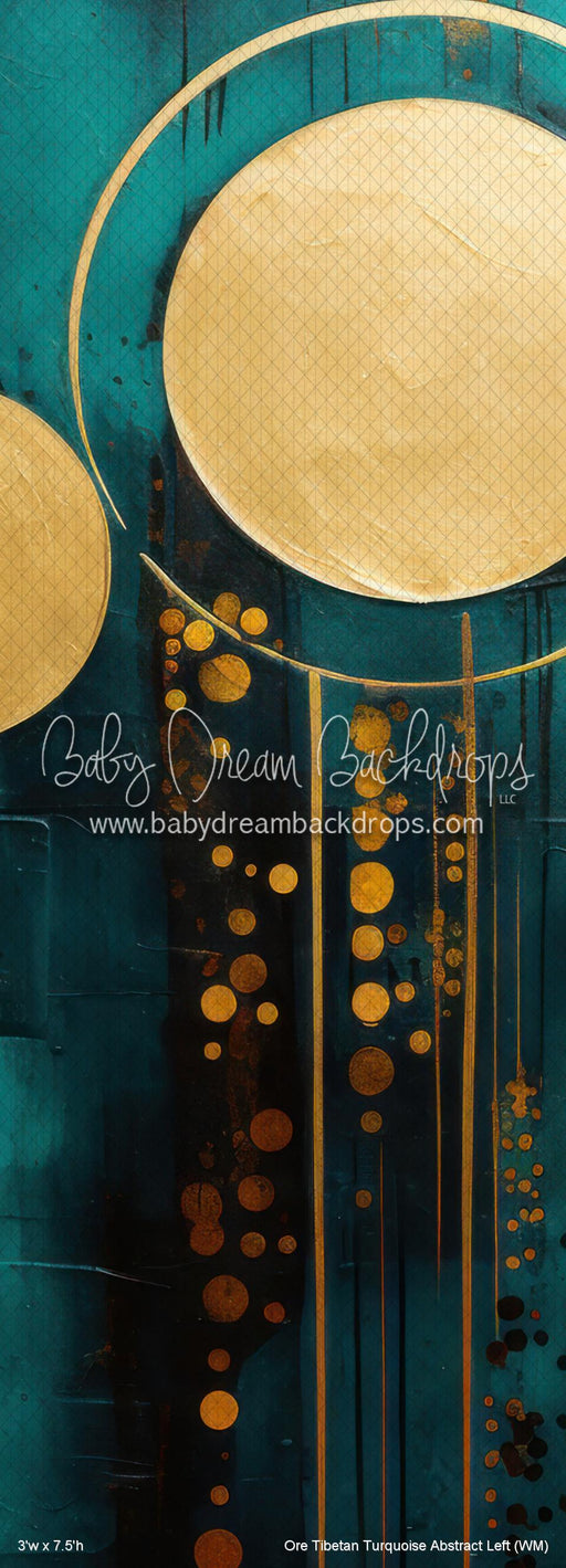 Ore Tibetan Turquoise Abstract Left (WM)