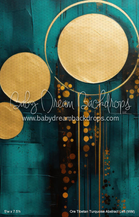 Ore Tibetan Turquoise Abstract Left (WM)