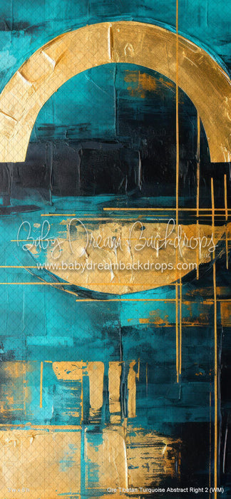 Ore Tibetan Turquoise Abstract Right 2 (WM)