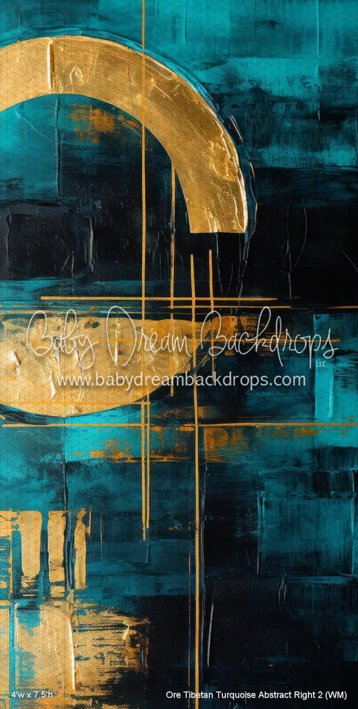 Ore Tibetan Turquoise Abstract Right 2 (WM)